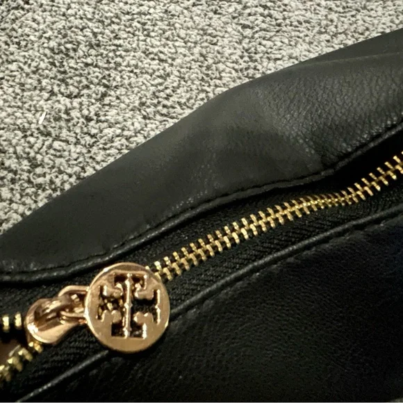 Tory Burch Black Leather Shoulder Brand New Tote Bag